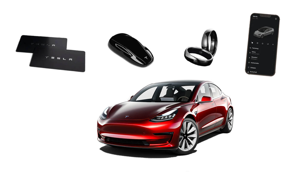 The 4 Tesla keys in comparison – Tesla Ausstatter