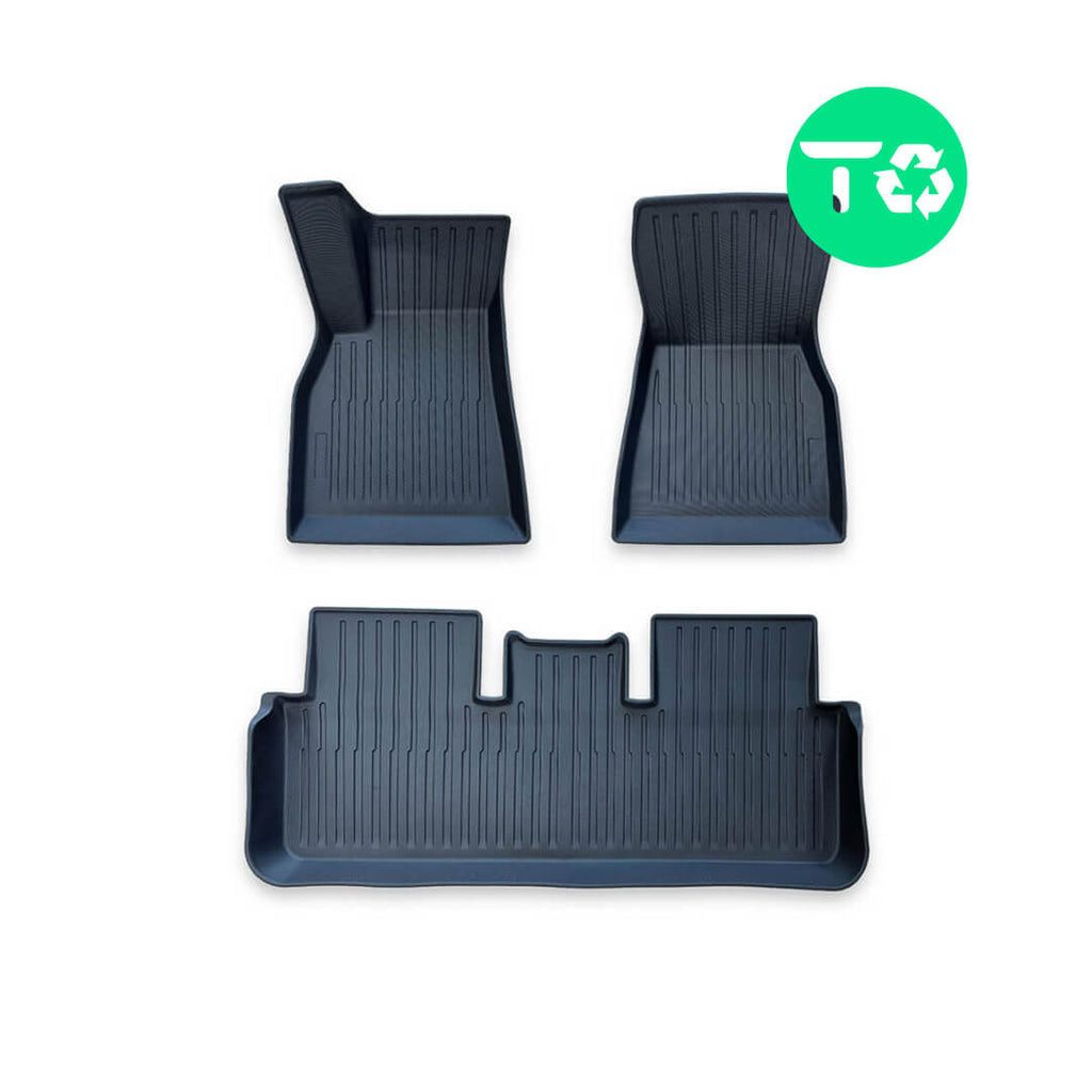 Set rubber automatten op maat Tesla 3 vanaf 2017 Set rubber automatten op maat Tesla 3 vanaf 2017